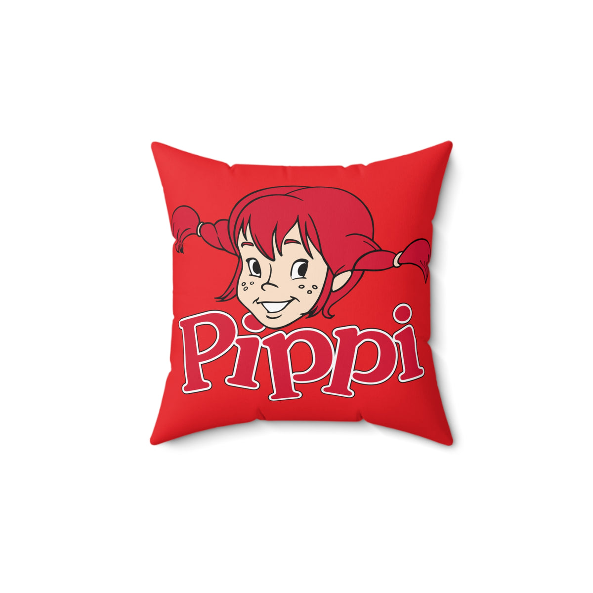 Pippi Longstocking Spun Polyester Square Pillow