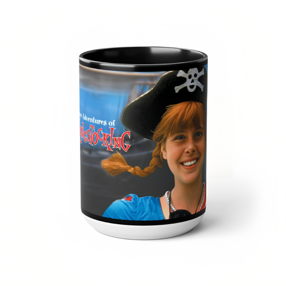 The New Adventures of Pippi Longstocking Two-Tone Coffee Mugs, 15oz