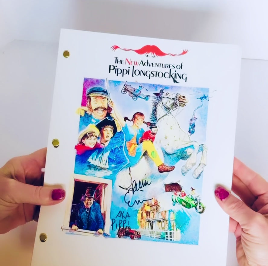Autographed The New Adventures Of Pippi Longstocking Movie Script