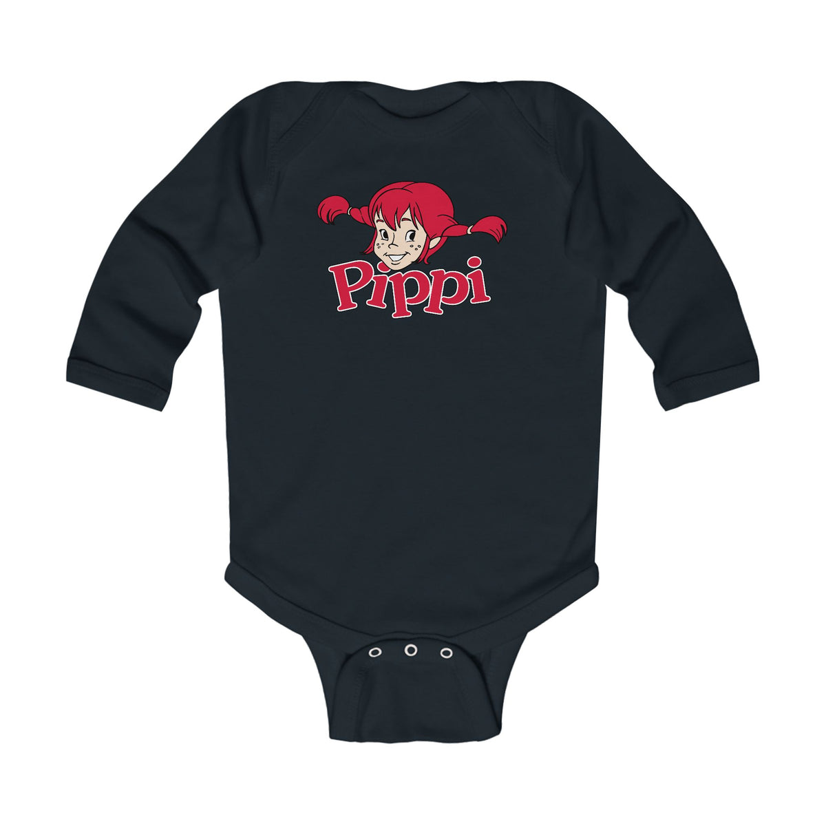 Pippi Longstocking Infant Long Sleeve Bodysuit