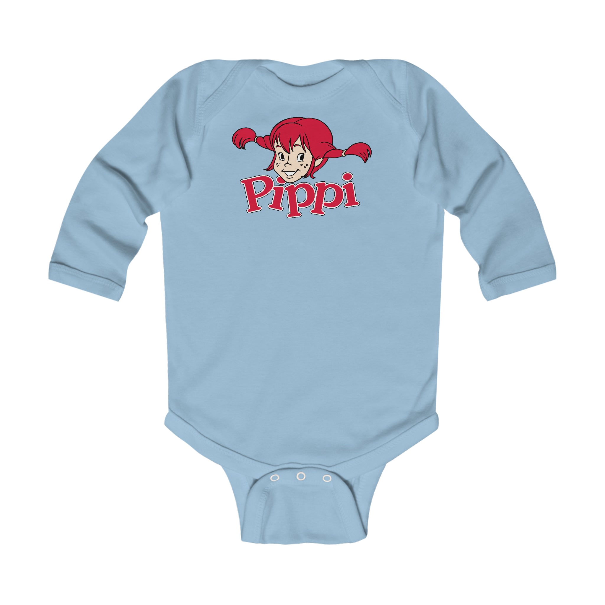 Pippi Longstocking Infant Long Sleeve Bodysuit