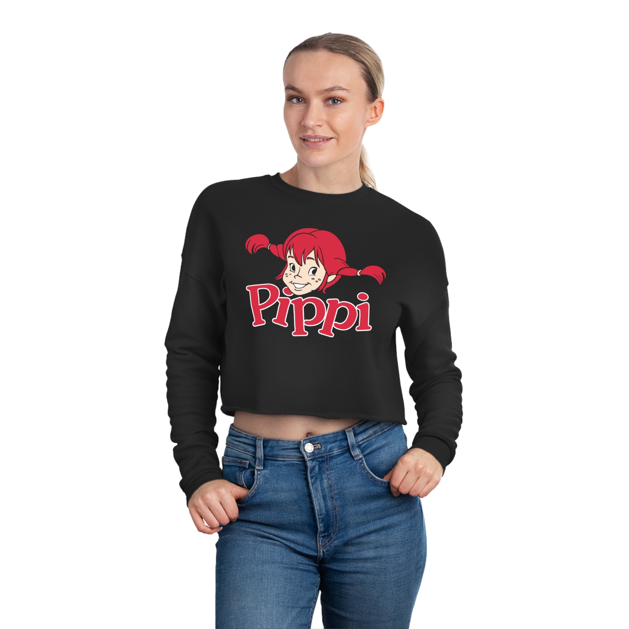 Pippi Longstocking Women's Cropped Sweatshirt
